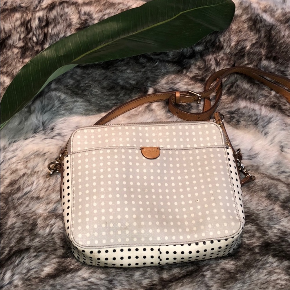 2 tone dot purse